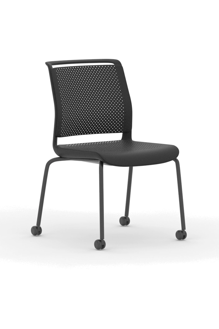 ADL2C / 4 Leg Frame Chair with Casters