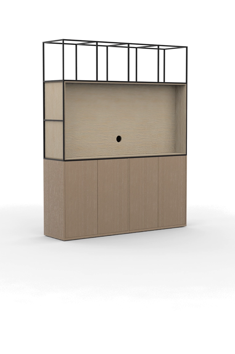 CRT3H4BPMWS / Ply Media Wall on Storage