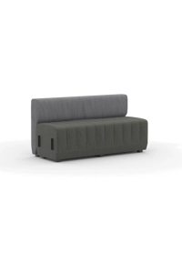 59” Bench with bulwark / HAB200BM
