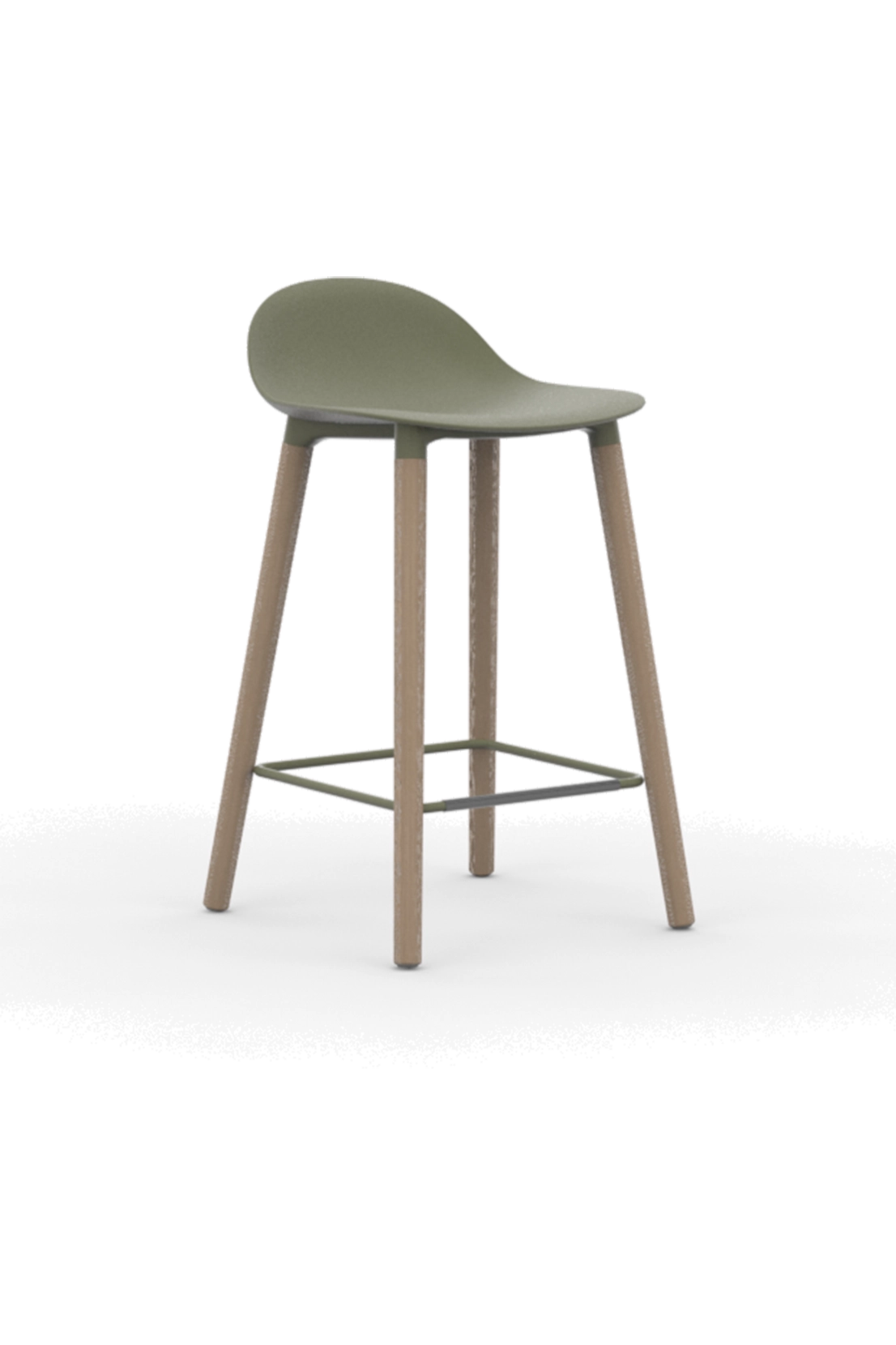 KIN503CH / Low Back Counter Height Stool