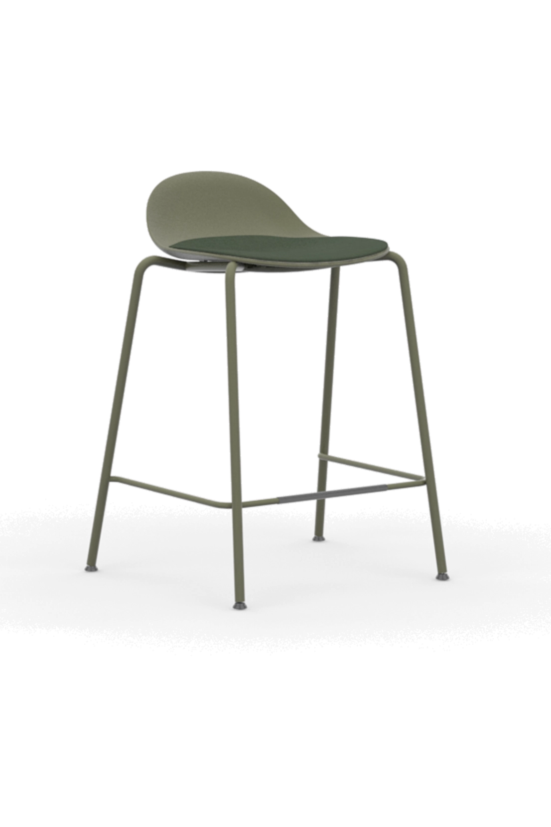KIN506U1CH / Low Back Counter Height Stool