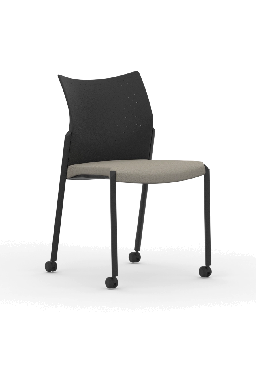 T107 / Four Leg Frame Chair with Casters